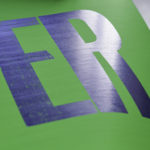 super - poster - affiche - letterpress - vert fluo - Super Marché noir