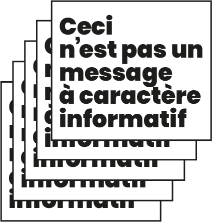 Super marché noir - ceci n'est pas un message à caractère informatif - humour noir - satyrique - ironie - dadaisme - dérision - affiche atypique - letterpress lyon - impression d'art - estampe - eshop